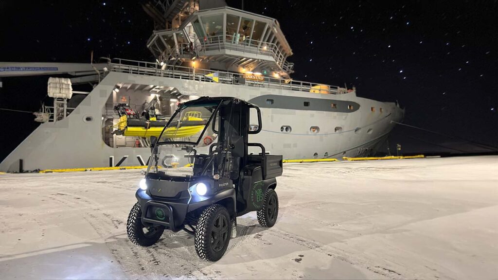 The Port of Svalbard relies on the Paxster Utility for efficient transport of goods and materials between terminals and ships